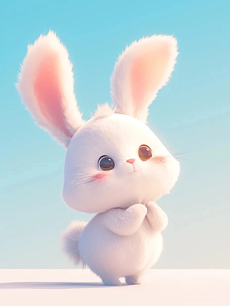 Hình nền con thỏ chibi cute