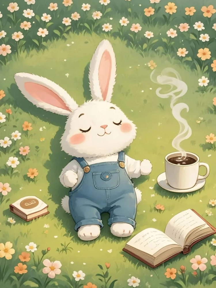Hình nền thỏ chibi cute ngộ nghĩnh