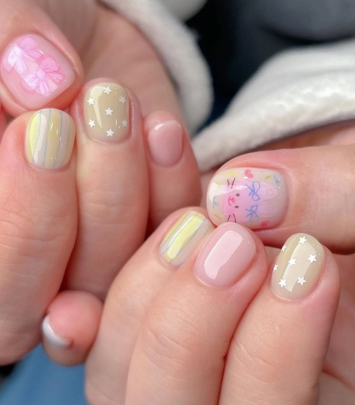 Mẫu nail cho học sinh cấp 1 an toàn