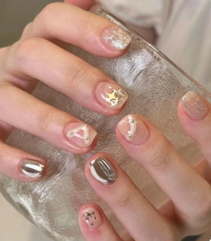 Mẫu nail cho học sinh cấp 2
