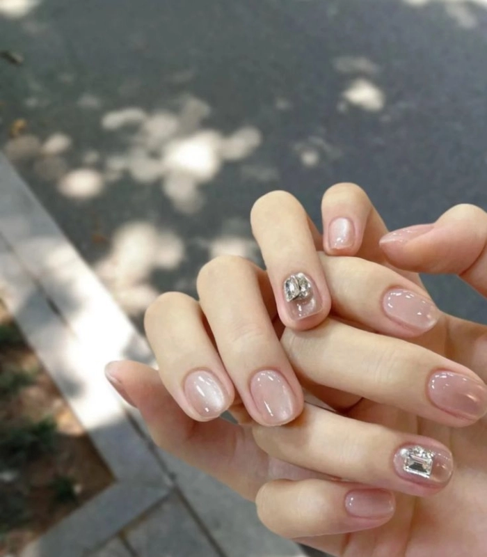 Mẫu nail cho học sinh cấp 3 kiểu ombre
