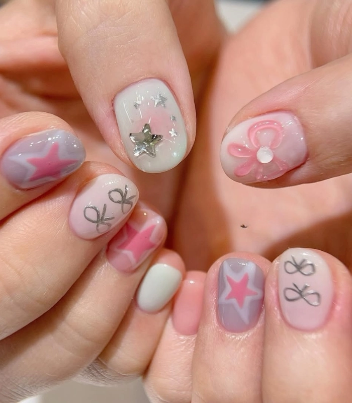 Mẫu nail cute học sinh cấp 2