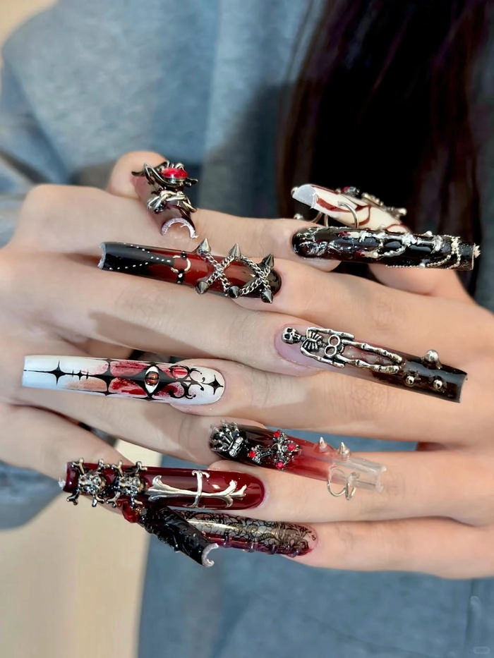 Mẫu nail halloween cho tiểu thư