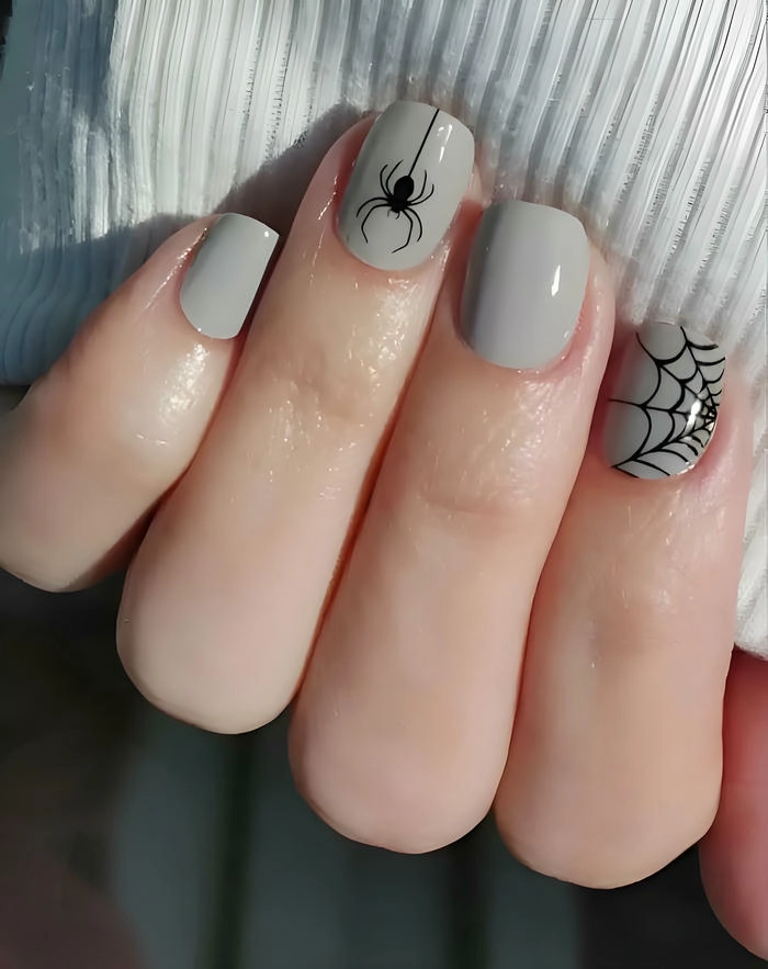 Mẫu nail halloween ngắn cute