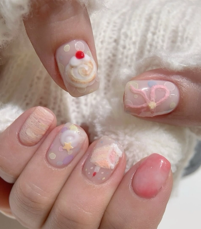 Mẫu nail nhỏ xinh học sinh THCS