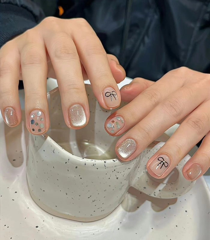 Mẫu nail xinh nhẹ nhàng cấp 2