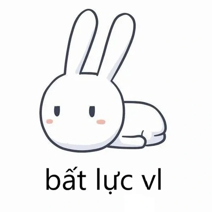 Meme bất lực hoạt hình nhân vật buông tay buông xuôi lầy lội