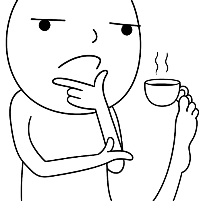 Meme đang suy nghĩ chuyện lương tháng