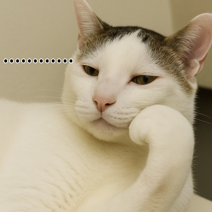 Meme mèo suy nghĩ cute lạc lối