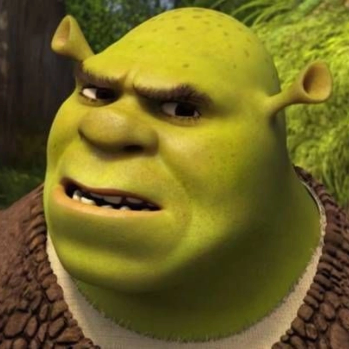 Meme shrek ngơ ngác cute