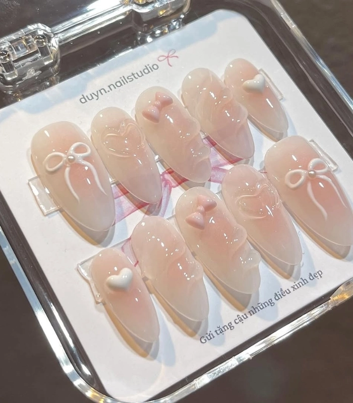 Nail box màu thạch ánh nhũ