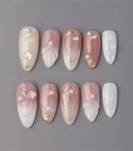 Nail box màu thạch đơn giản