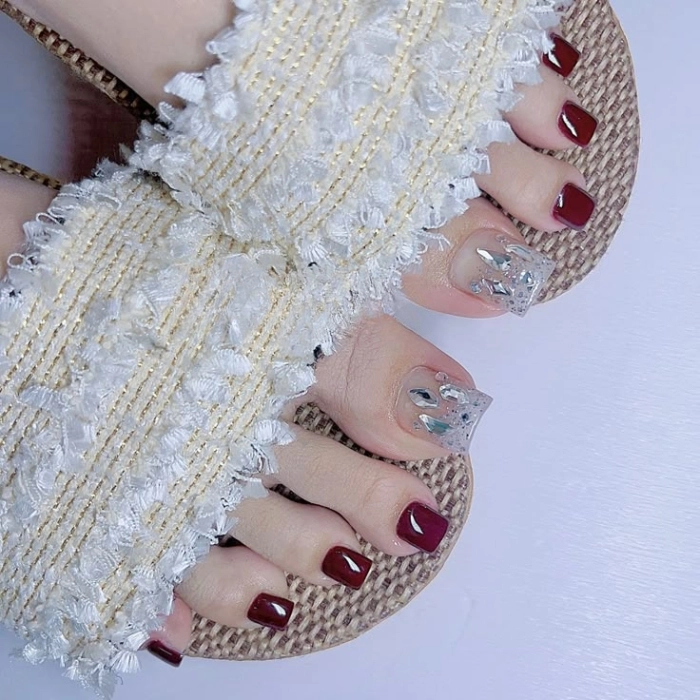 Nail chân ngày Tết xinh