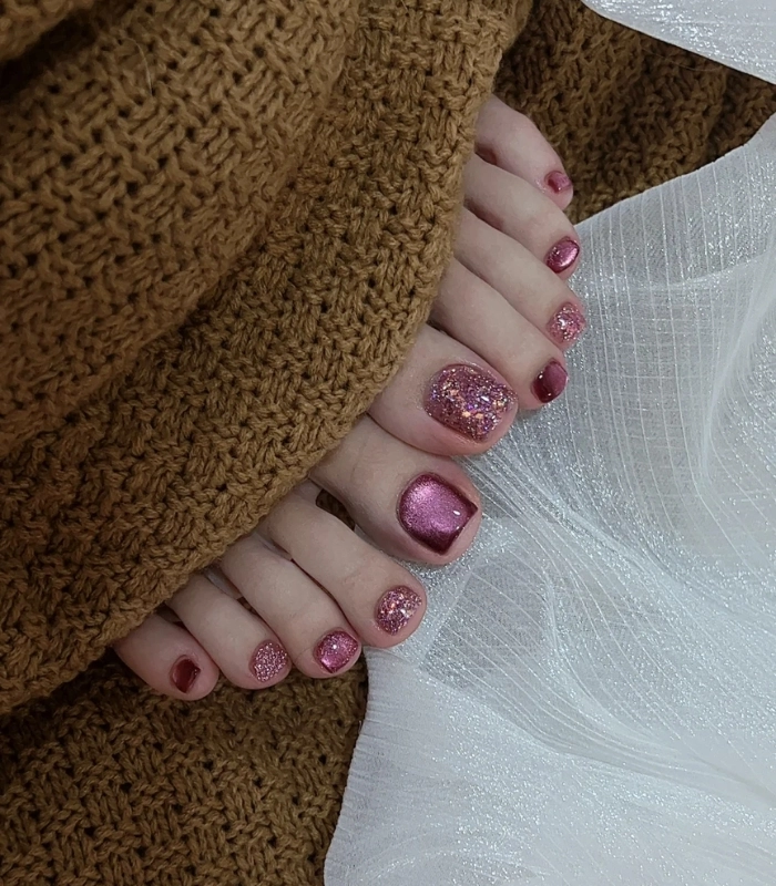 Nail chân sang chảnh kiểu tiểu thư