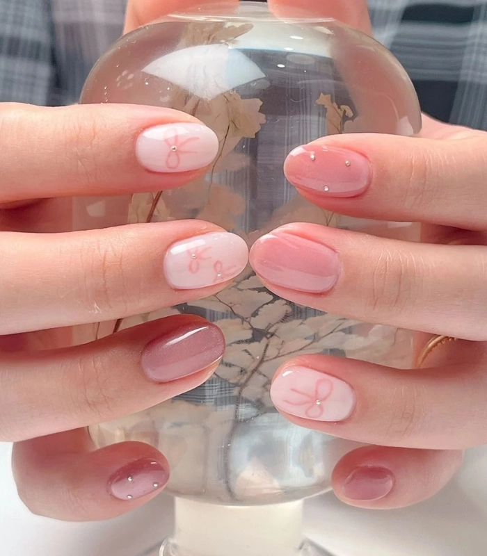 Nail đơn giản dành cho học sinh cấp 2