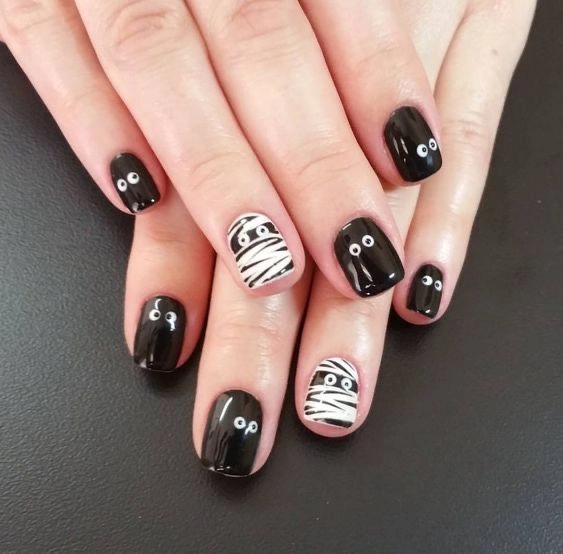 Nail halloween dễ thương cho nữ
