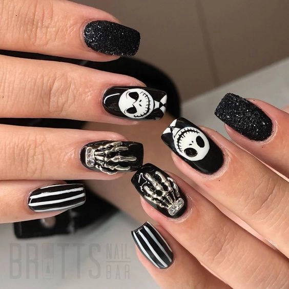 Nail halloween dễ thương cho teen