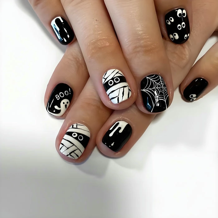Nail halloween mini cute