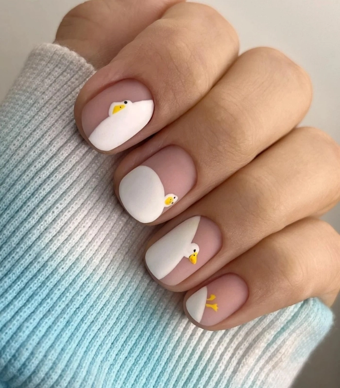 Nail hình con vịt dễ thương