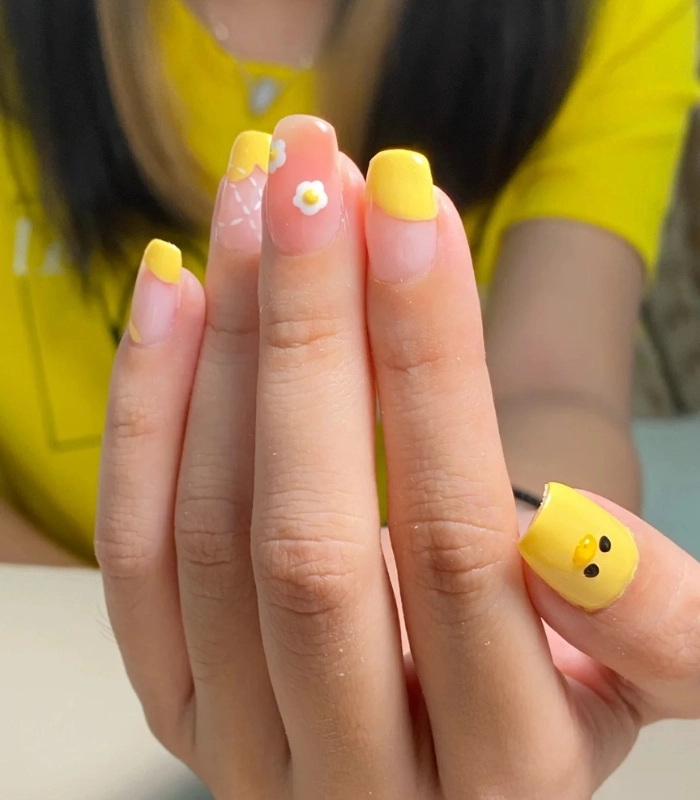 Nail hình con vịt nhỏ xinh