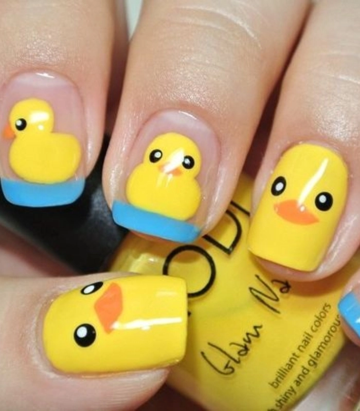 Nail hình con vịt siêu cute