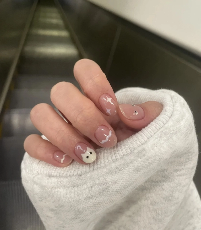 Nail học sinh cấp 2 đẹp tinh tế