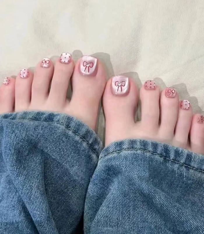Nail móng chân sang chảnh tinh tế