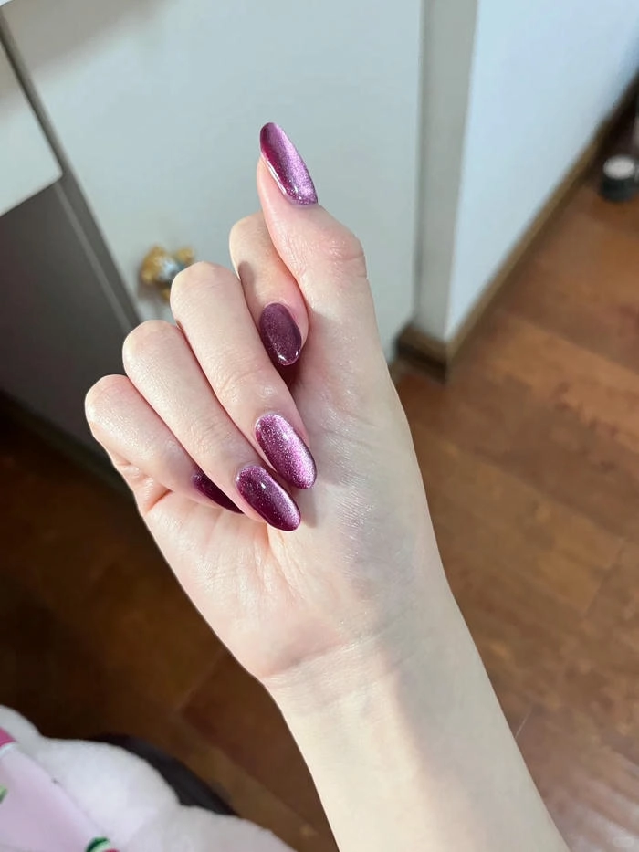 Nail ombre tím siêu xinh