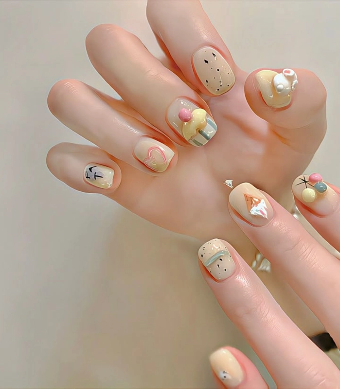 Nail phù hợp trường học cấp 2