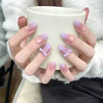 Nail tím pastel dành cho mùa hè