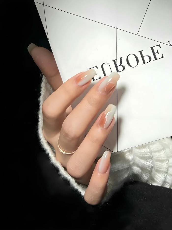 Nail vân đá pastel nhẹ nhàng
