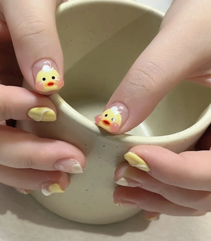 Nail vịt donald cute xỉu