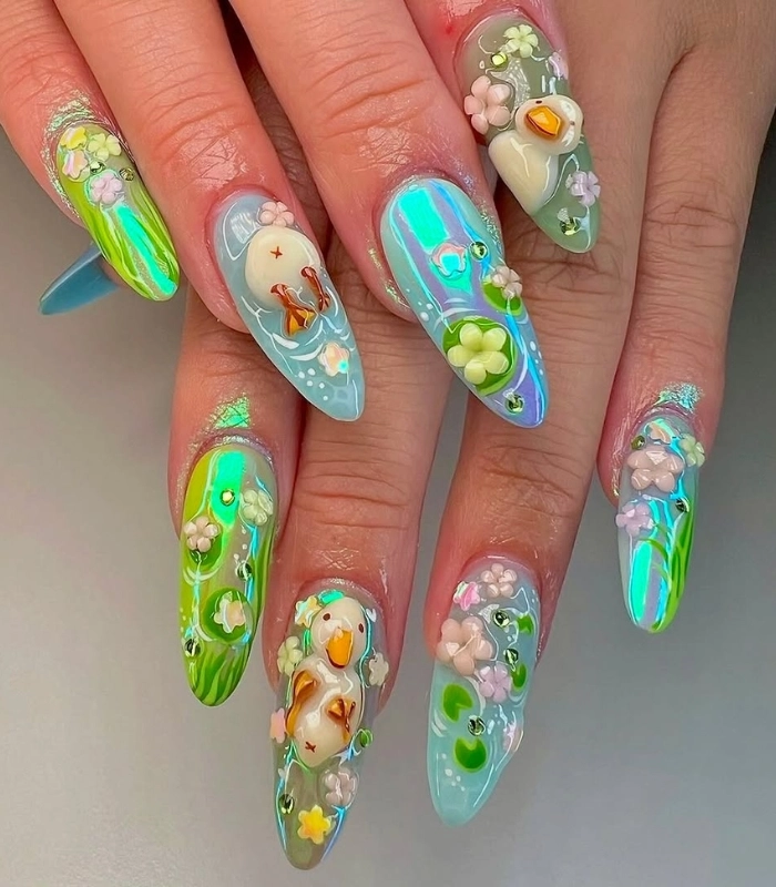 Nail vịt donald đẹp nhất