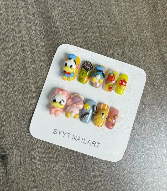 Nail vịt donald siêu chill