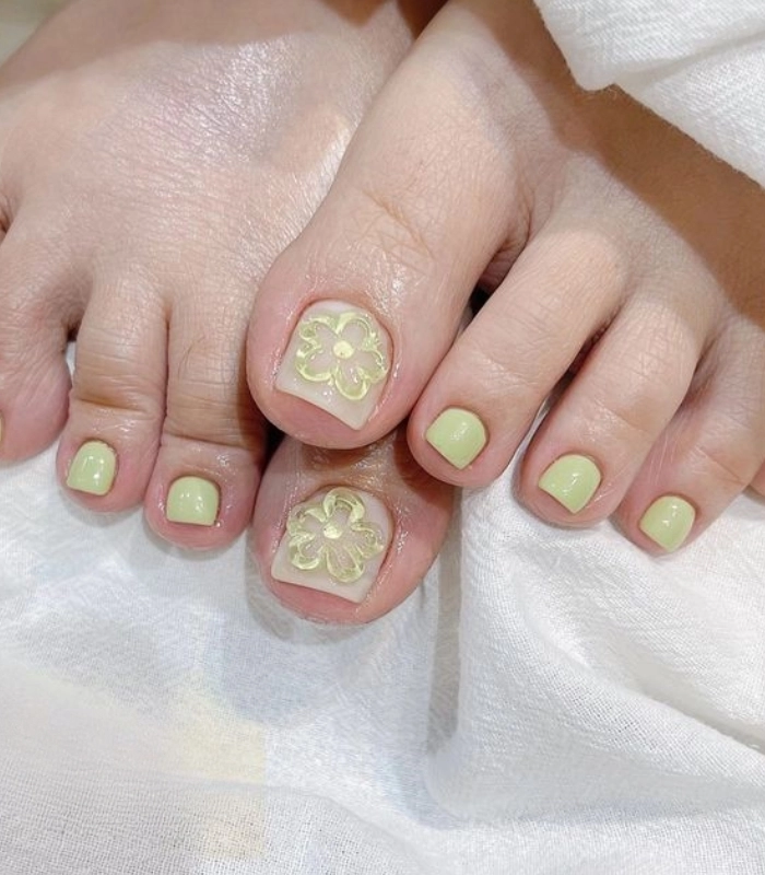 ảnh mẫu móng chân sáng da tuyệt đẹp