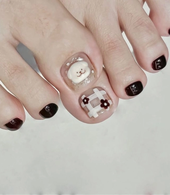ảnh mẫu nail chân cute đẹp nhất