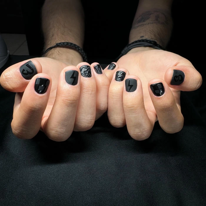 ảnh mẫu nail cho nam giới