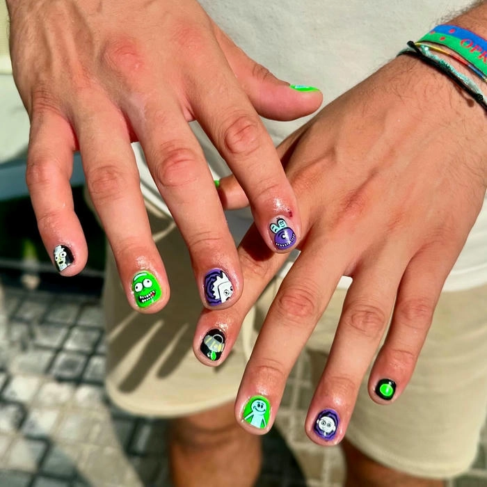 ảnh mẫu nail nam cute