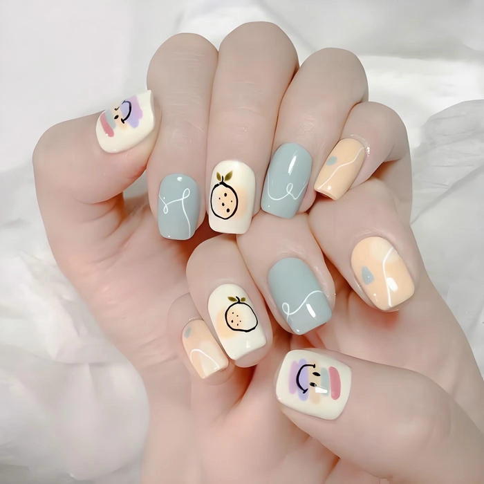 ảnh mẫu sơn móng tay pastel cute