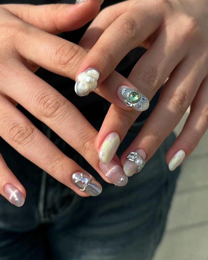 ảnh nail móng bầu