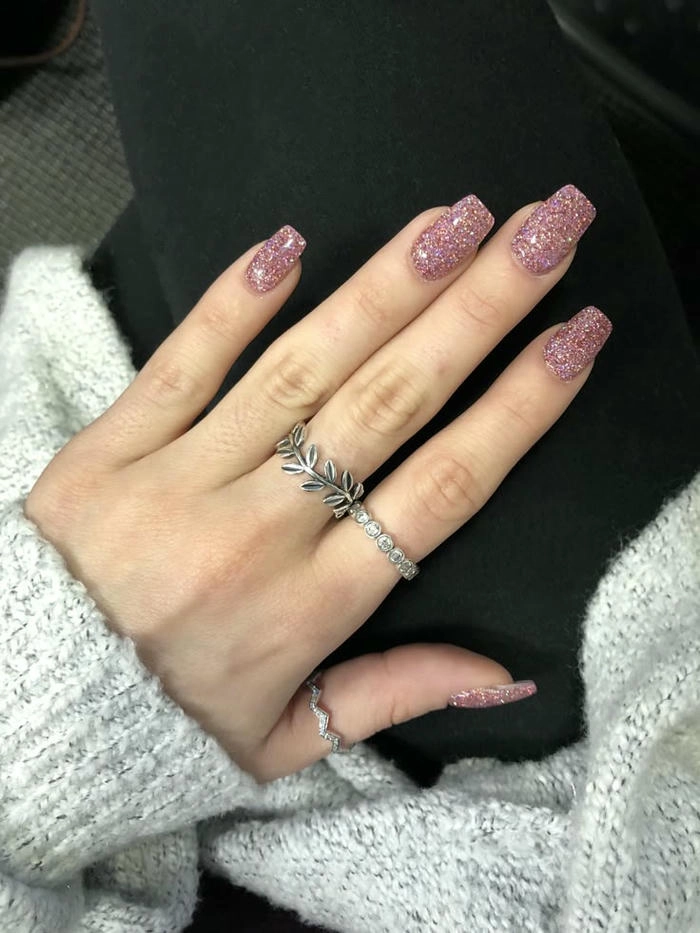 hình ảnh mẫu nail kim tuyến