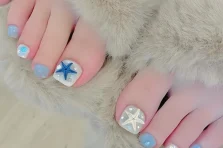 177+ mẫu nail chân đi biển xinh xỉu, chuẩn “outfit” mùa hè