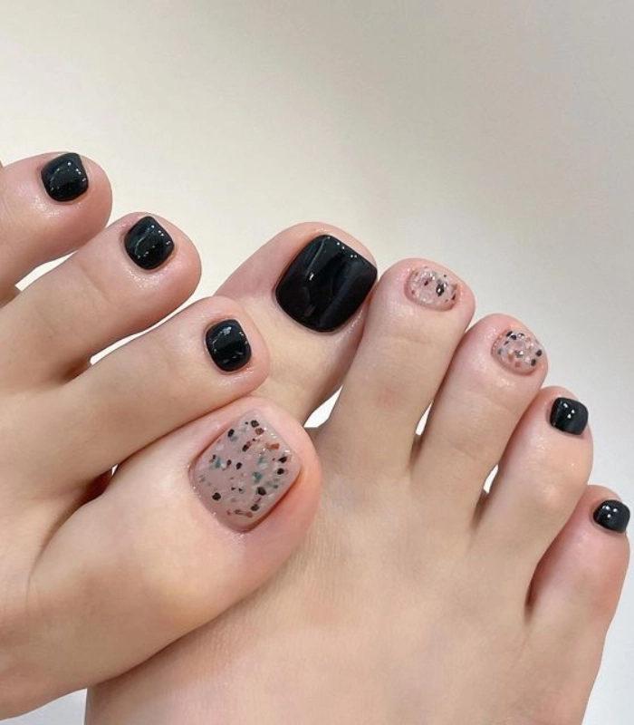 mẫu móng chân sáng da