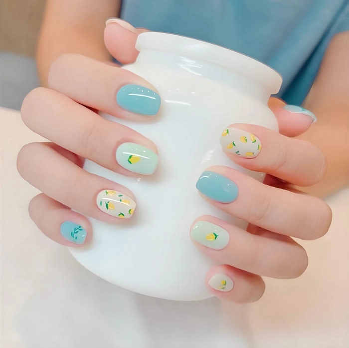 mẫu móng tay pastel dễ thương