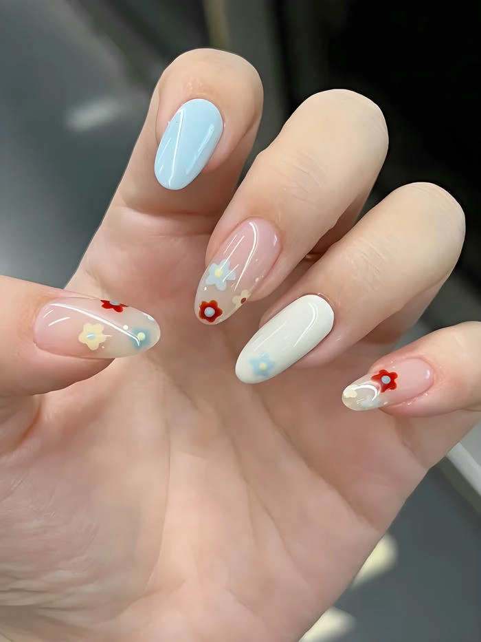 mẫu móng tay pastel