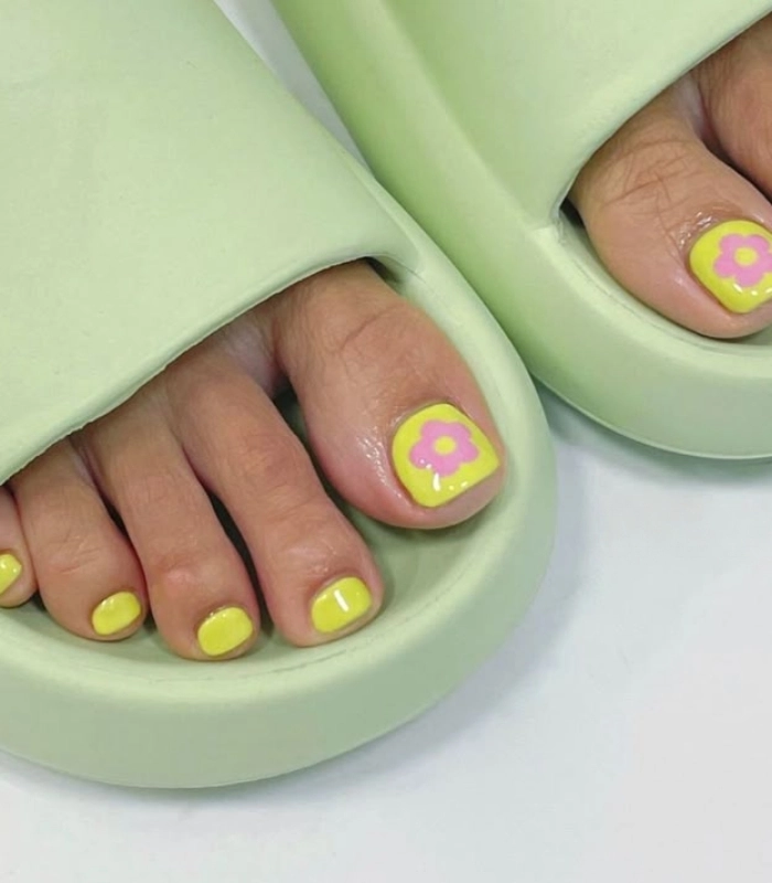 mẫu nail chân hàn quốc tuyệt đẹp
