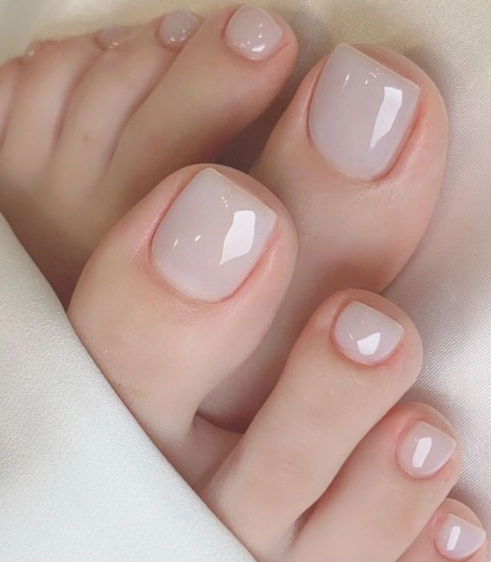 mẫu nail chân hàn quốc xinh nhất
