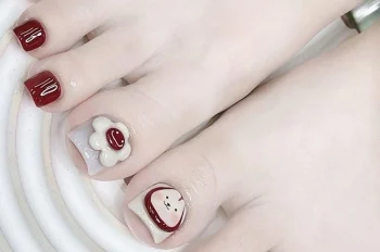Tổng hợp 273+ mẫu nail chân màu đỏ trắng sang xịn, xinh xỉu