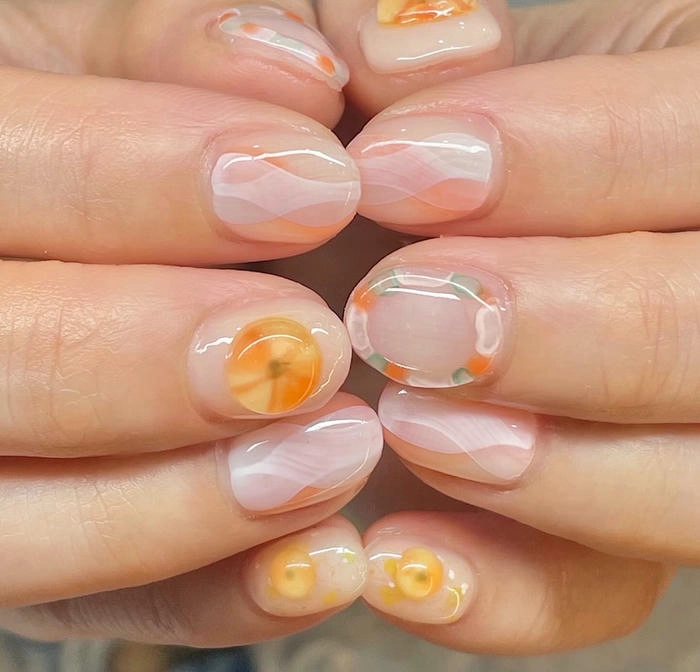 mẫu nail cho bé gái đơn giản