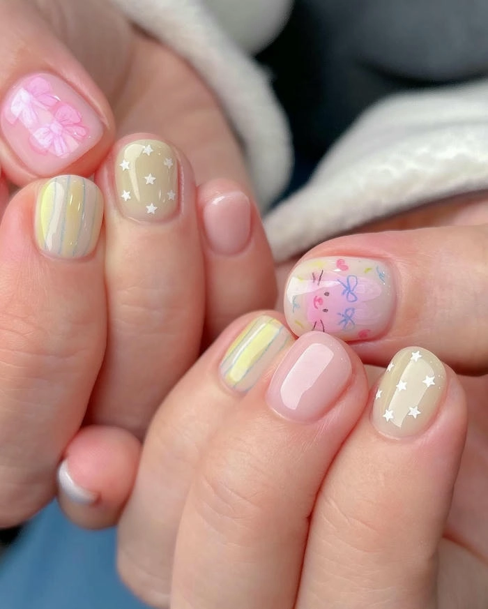mẫu nail cho bé gái siêu đẹp